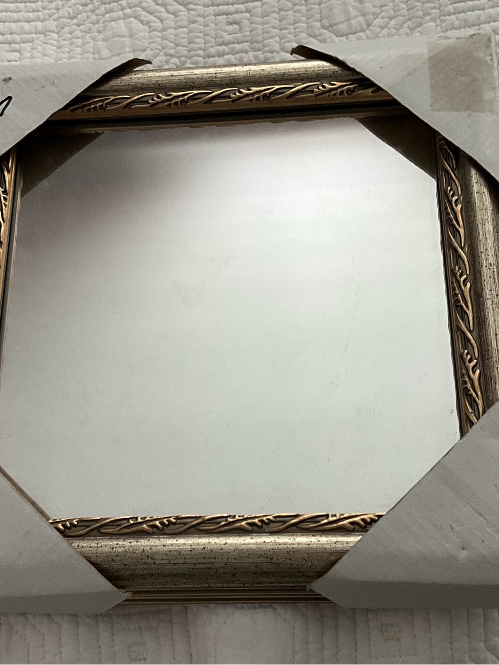 Vintage Inspired Ornate Gold Decorative 10 x 10 Wall Mirror New